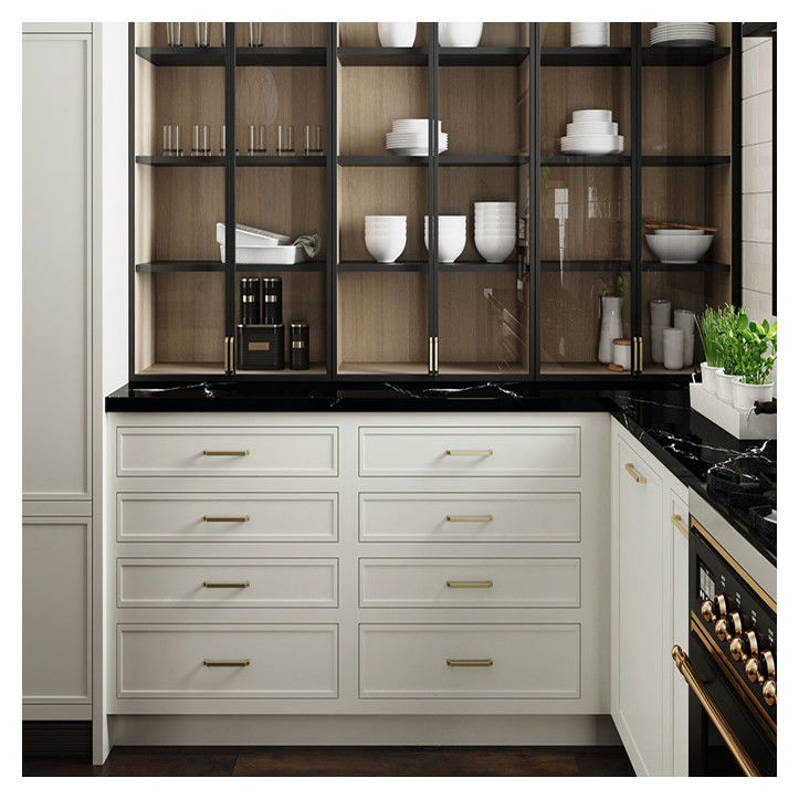 Appartement Shaker Stijl Standard Modulaire Massivhouten Keukenkast Deuren En Schutterijen