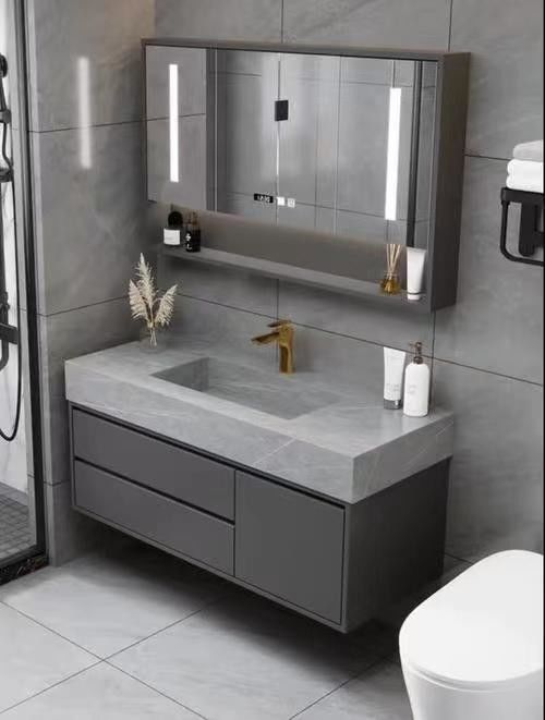 Rectangle Luxe Hotel Badkamer Vanity met wasbak en opslag laden in modern ontwerp
