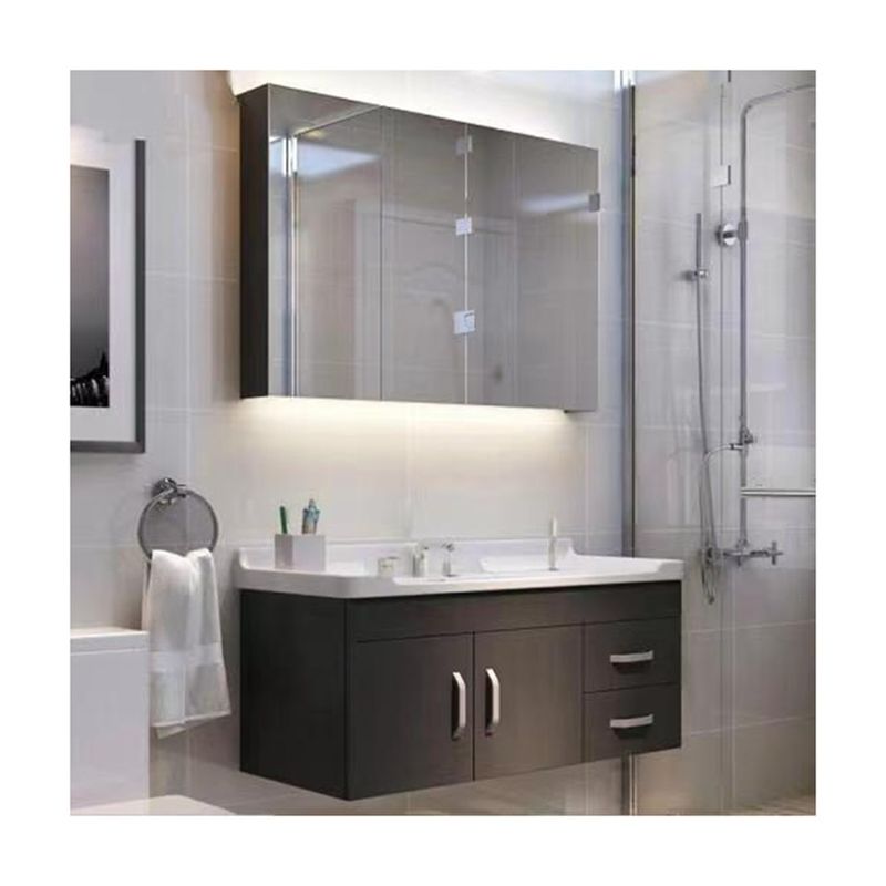 38-46 in Breedte rechthoekig Luxe Keramische Hars Vanity Wasbak voor badkamer kast Verkoop