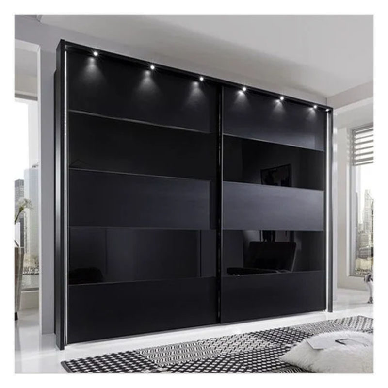 Afwerking Zwarte lak Afwerking Op maat Moderne minimalistische design kastjes voor de slaapkamer