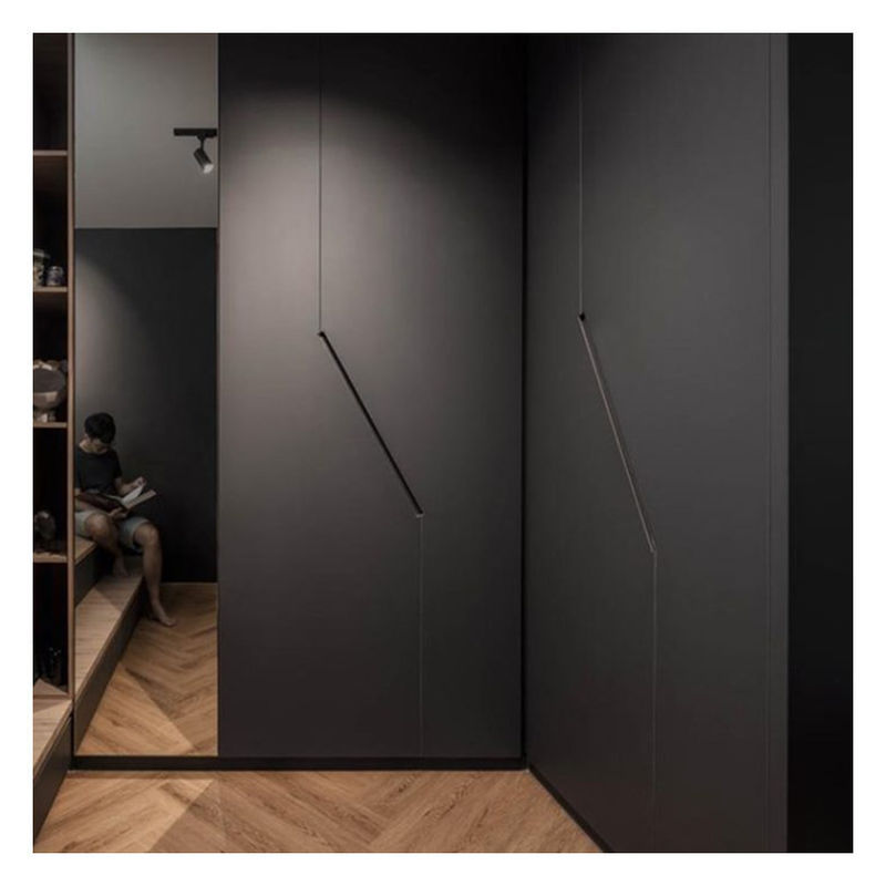Afwerking Zwarte lak Afwerking Op maat Moderne minimalistische design kastjes voor de slaapkamer