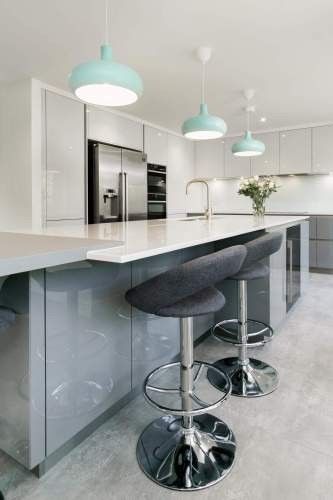 Villa/appartement American Oak Hardwood Custom Keukenkas met deuren en HDF-deuren