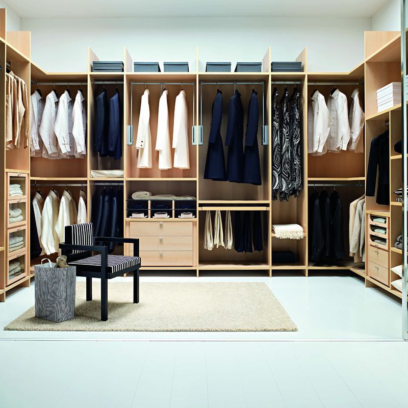 Custom Set Houten Stijl 2024 Moderne Modulaire Slaapkamer Walk-in Closet System voor Appartement