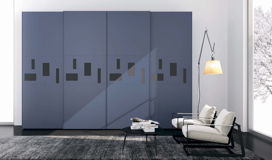 Moderne uitbreidbare panelen houten stijl schuifdeur kast opslag kast voor slaapkamer