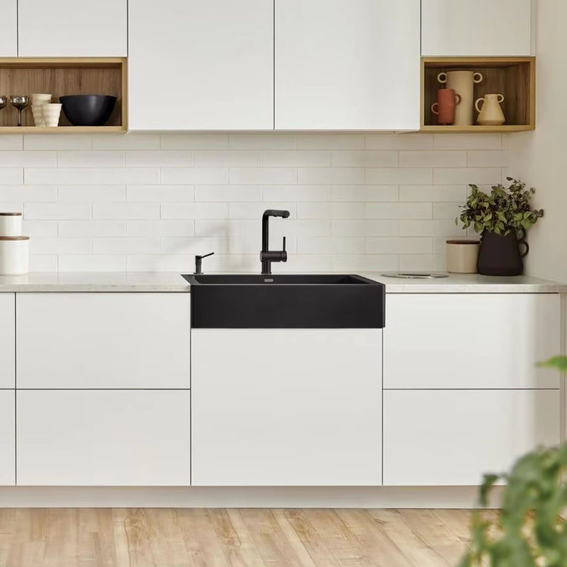 2024 U-vormige keukenkasten met eiland De perfecte combinatie van stijl en functie