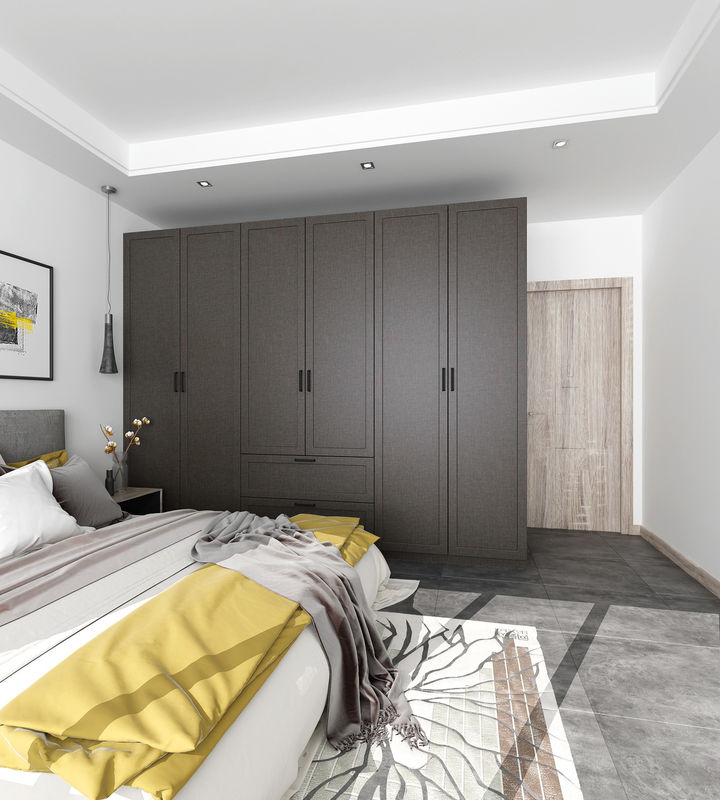 Draagbare slaapkamermeubilair kast Custom open ontwerp voor moderne villa veneer kasten