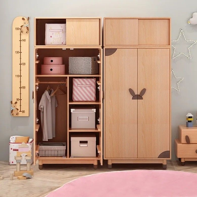 Moderne stijl MDF Houten kind Fixable Design Slaapkamer Kledingkast met Smart Storage Kledingkast