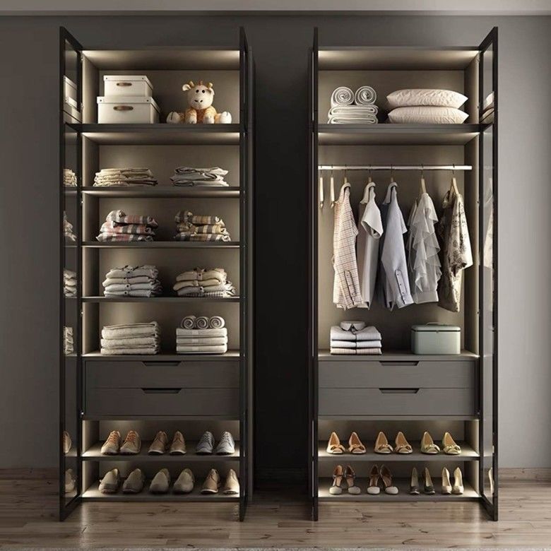 Combinatie Glasdeur Houten kasten voor Modern Hotel Appartement in Contemporary Style