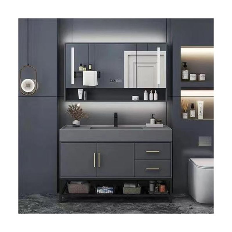 Grijpvrij ontwerp multifunctionele badkamer vanity kast voor badkamer 38-46 in breedte