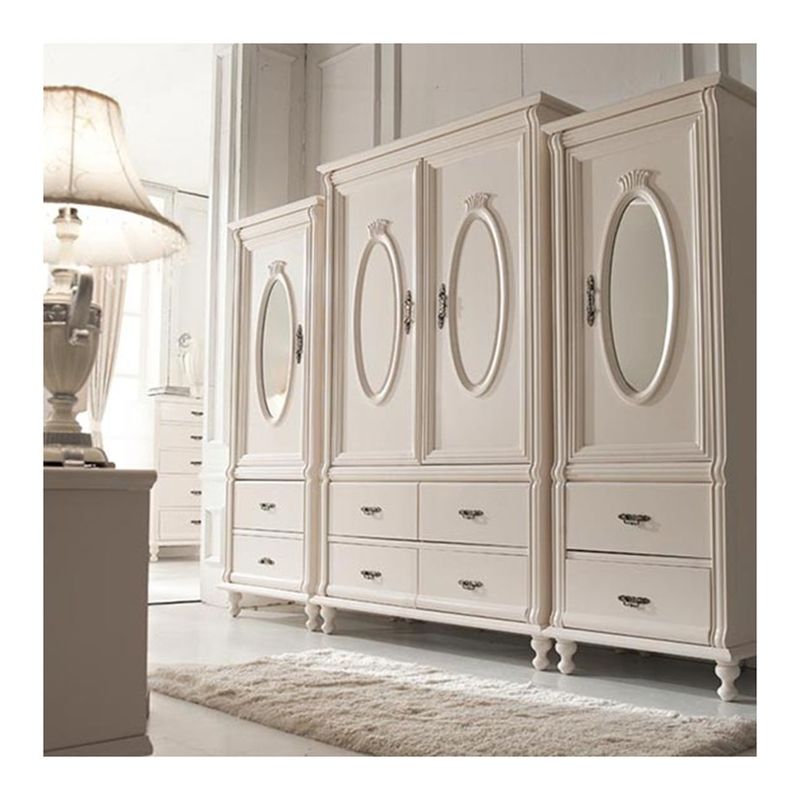 Versatile opslag gemaakt eenvoudig met onze trend Franse elegante garderobe houten stijl PANEL