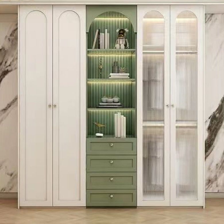Versatile opslag gemaakt eenvoudig met onze trend Franse elegante garderobe houten stijl PANEL