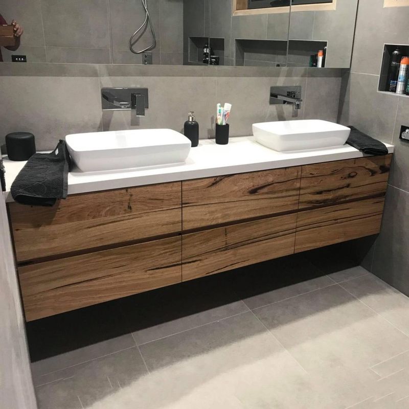 Aanpasbare kleur Hotel Vanity Badkamer apparatuur Breedte 38-46 in voor aangepaste behoeften