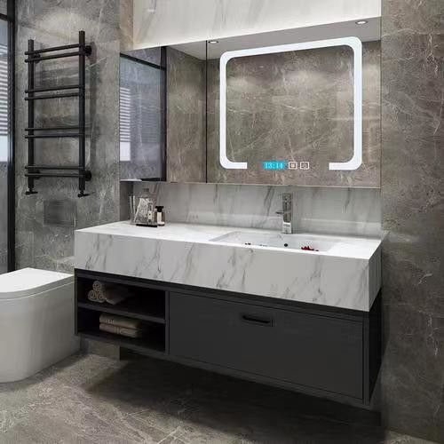 Appartement Vanity Set met wastafel Modern 30 Inch Custom Wasbak en Drijvend Kasten