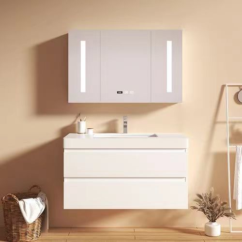Appartement Vanity Set met wastafel Modern 30 Inch Custom Wasbak en Drijvend Kasten