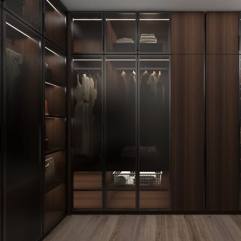 Contemporary Luxury Glass Closet Garderobe Design voor Home Villa Hotel en Appartement