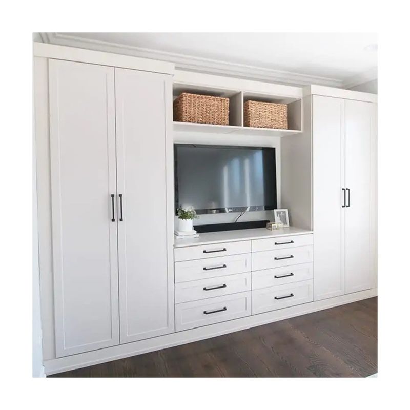 YALIG Custom Walk in Closet Cabinet Design voor Huis Villa Hotel Appartement Wasgoed