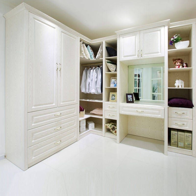 YALIG Custom Walk in Closet Cabinet Design voor Huis Villa Hotel Appartement Wasgoed