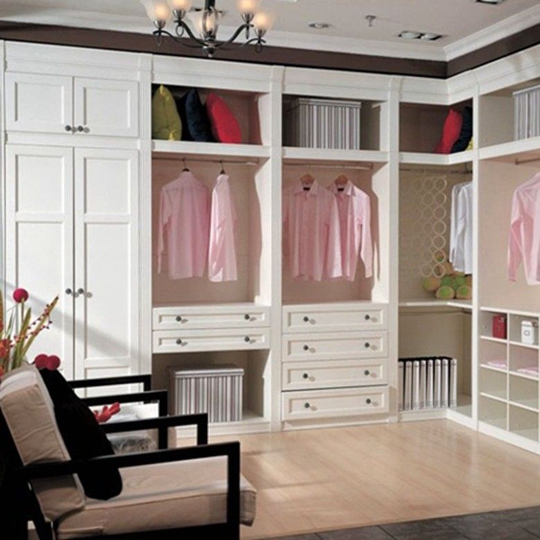 YALIG Custom Walk in Closet Cabinet Design voor Huis Villa Hotel Appartement Wasgoed
