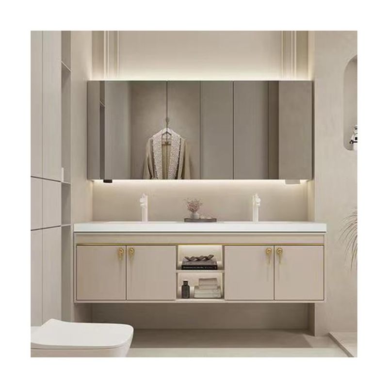 Moderne bad set organisator met 30 inch drijvende ijdelheid kast en handle-free ontwerp