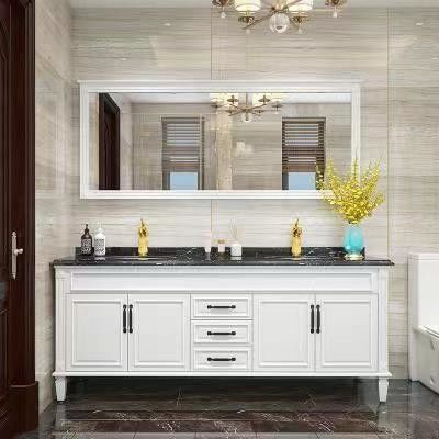 Verbeter je badkamer met YALIG Custom Gold Double Sink Vanity Combo en Wall Mount