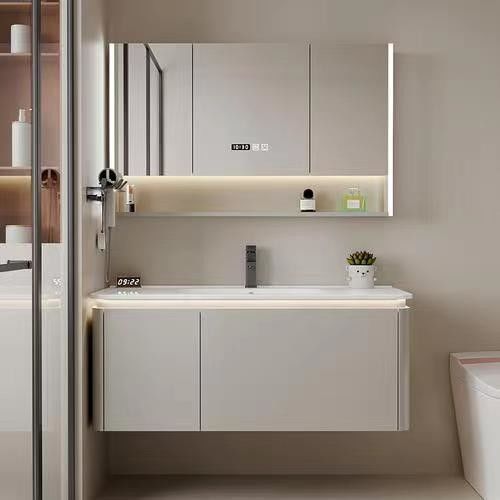Gepersonaliseerde kleuren badkamer vanities Moderne LED spiegelkast en wasbak collectie