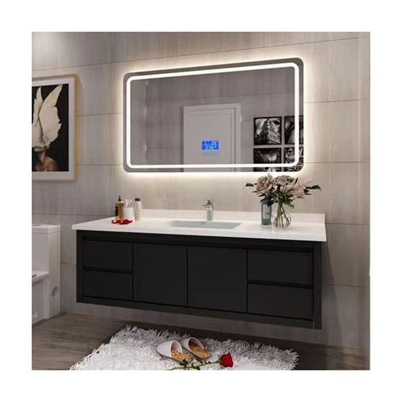 Verander uw badkamer met massief houten wandmontage vanities en drijvende wasbak