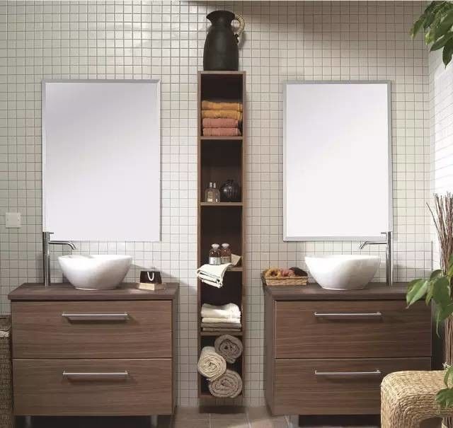 Vanity-kasten van massief hout voor kleine toiletten bevatten spiegel en toonbank van YALIG