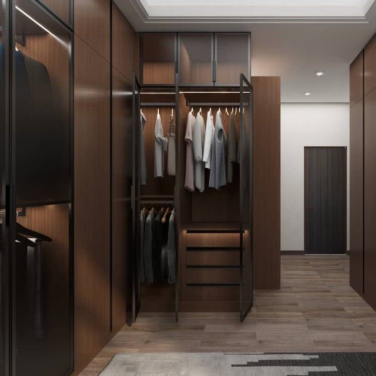 5 sterren hotel slaapkamer sets moderne stijl houten kast voor opslag organisatie
