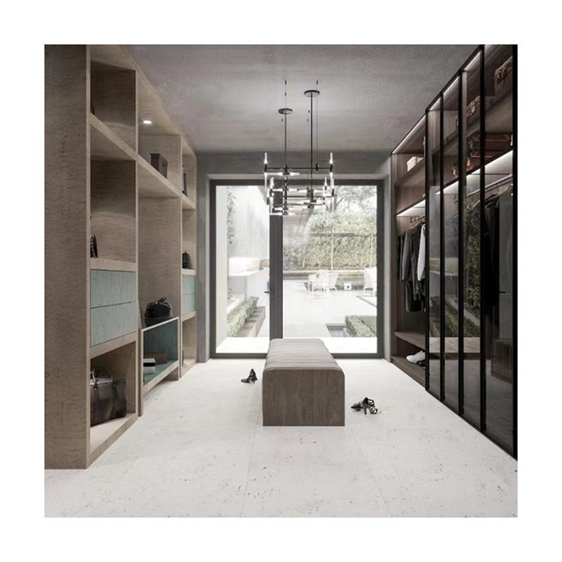 Grote houten wandeling in ingebouwde kast voor modern appartement 2D / 3D en high-end design