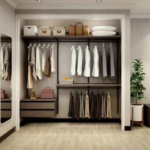 Grote houten wandeling in ingebouwde kast voor modern appartement 2D / 3D en high-end design