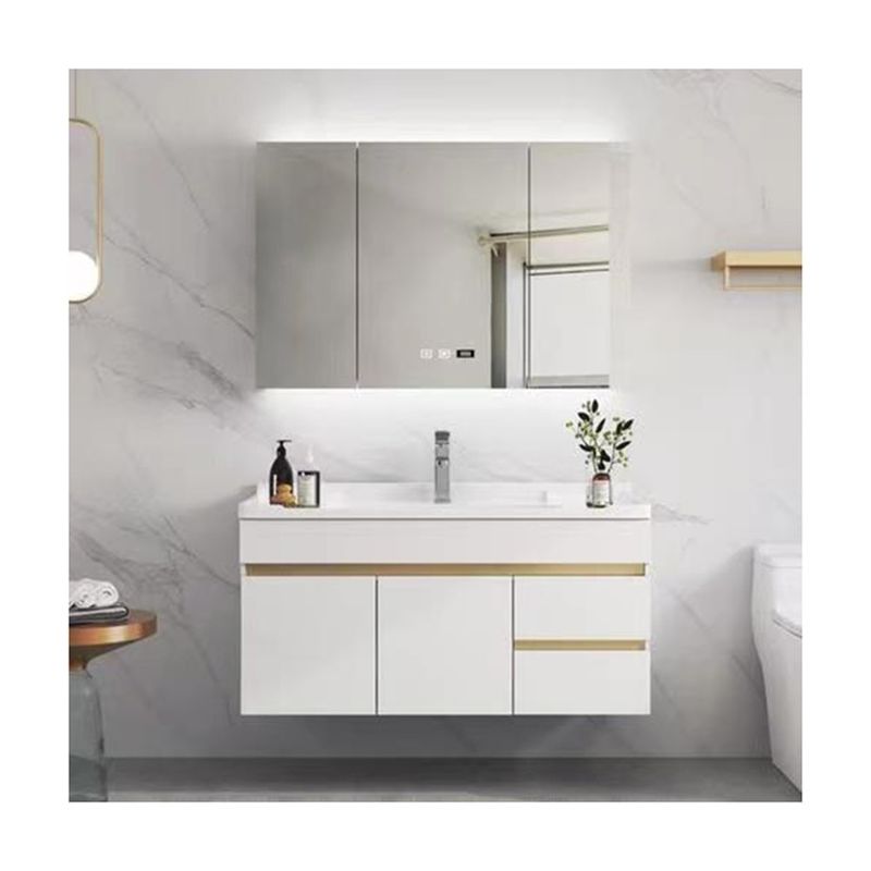 Wandmontage YALIG-Ramless Minimalist Mirror Lamp Badkamerkas voor appartementen