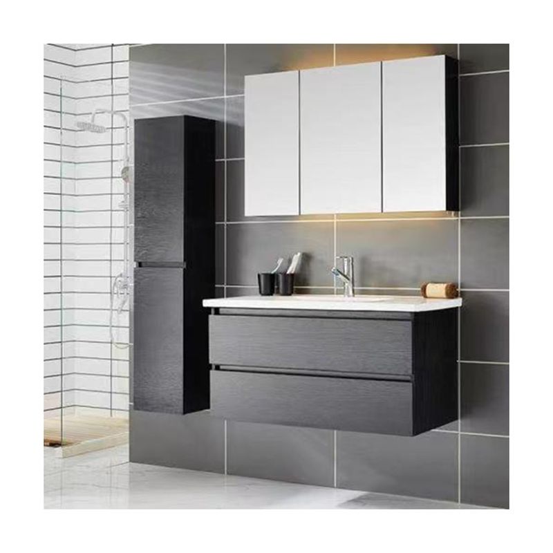 Minimalistische moderne rechthoek YALIG Badkamer vanity met pure kleur en inclusieve spiegel