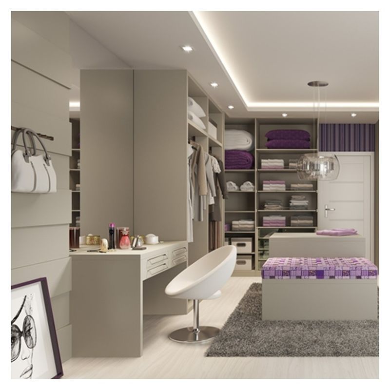 YALIG 2024 Europese stijl Matte Lack Walk-in Closet en 2D / 3D voor huishoudelijk meubilair