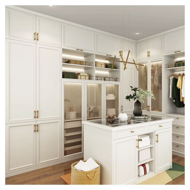 YALIG 2024 Europese stijl Matte Lack Walk-in Closet en 2D / 3D voor huishoudelijk meubilair