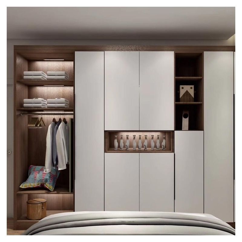 YALIG 2024 Europese stijl Matte Lack Walk-in Closet en 2D / 3D voor huishoudelijk meubilair