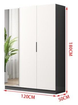 Postverpakking YALIG Moderne eenvoud Slaapkamer Dubbele deur Garderobe Ontwerp voor appartement