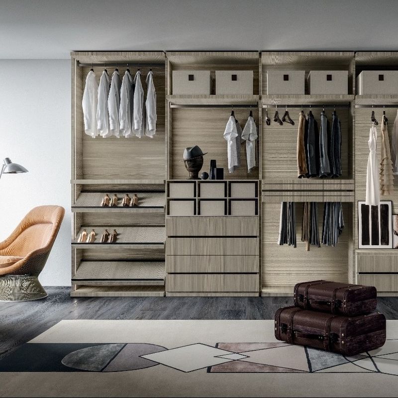 Hedendaagse houten kast voor slaapkamer Meubels Design Stijl 2D / 3D