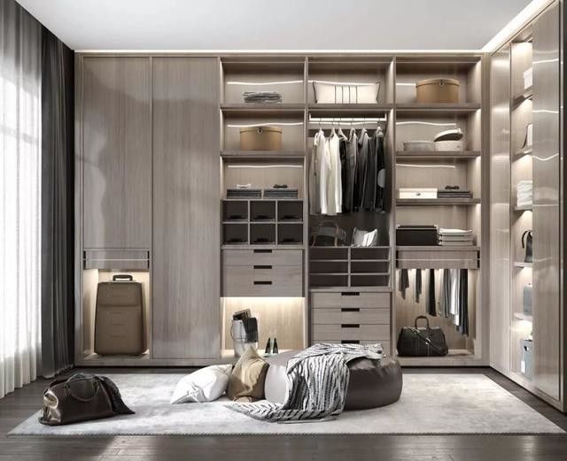 Hedendaagse houten kast voor slaapkamer Meubels Design Stijl 2D / 3D
