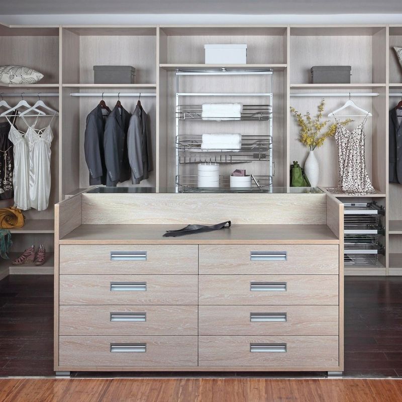 Contemporary Cabrio YALIG Pole System Walk In Room Cabinet Open Stijl Grote Kledingkast Kledingkast