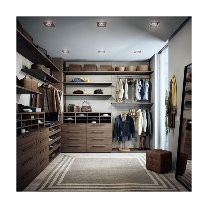 Moderne houten kast voor hedendaagse slaapkamer YALIG Open hoek Walk-in Essential