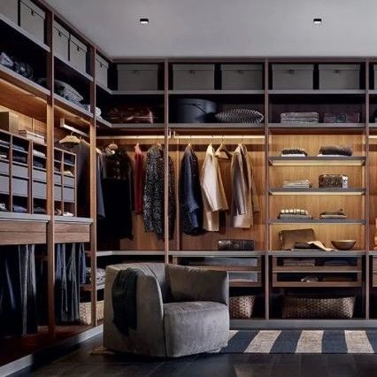 Moderne houten kast voor hedendaagse slaapkamer YALIG Open hoek Walk-in Essential