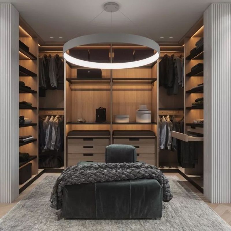 PANEL Houten stijl YALIG Grote hoek open kast voor hedendaagse design stijl