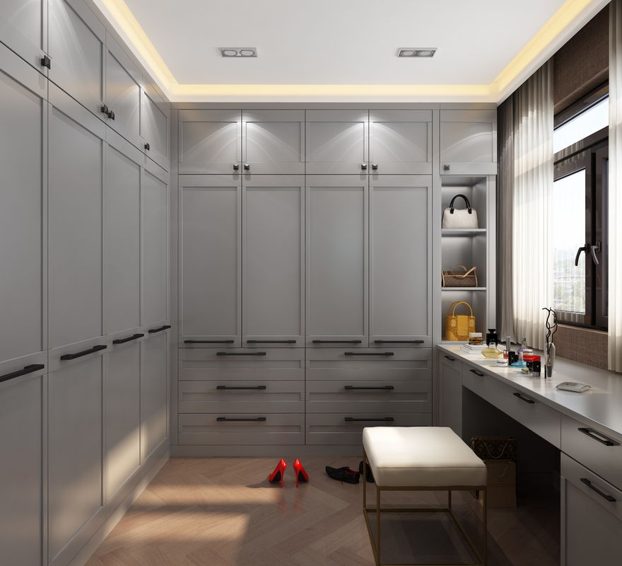 Gepersonaliseerd PANEL Houten stijl Slaapkamer opslag organisator Kleding Walk in Closet kast